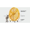 image:imageBig Ass Fans  AirGo 8 IndoorOutdoor Portable Fan with Wheels Onboard Variable Speed Control OSHA Compliant Steel Cage IPX5 Rated Washdown Capable Safety Yellow