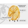image:imageBig Ass Fans  AirGo 8 IndoorOutdoor Portable Fan with Wheels Onboard Variable Speed Control OSHA Compliant Steel Cage IPX5 Rated Washdown Capable Safety Yellow