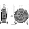 image:imageBig Ass Fans  Sidekick Directional Barrel Fan  4 Ft Diameter  6 Blade Design with Variable Speed Control  Indoor amp Covered Outdoor Ready  Quiet Performance  BlackYellow
