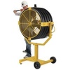 image:imageBig Ass Fans  Yellow Jacket 30 IndoorOutdoor Mobile Fan Portable Base Included with 18 inch Pedestal Onboard Variable Speed Control Yellow and Black