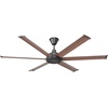 image:imageBig Ass Fans 84 Bison Ceiling Fan Oil Rubbed Bronze ORB Motor Walnut Foils WiFi Smart Control ExtraLarge Room Indoor Fan Quiet EnergyEfficient MotorBlack w LED