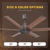 image:imageBig Ass Fans 84 Bison Ceiling Fan Oil Rubbed Bronze ORB Motor Walnut Foils WiFi Smart Control ExtraLarge Room Indoor Fan Quiet EnergyEfficient MotorBlack