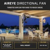 image:imageBig Ass Fans AirEye 30 Wall Mount Fan  120V Industrial Wall Fan Variable Speed EC Motor IPX5 Rated Commercial amp Outdoor Cooling BlackYellowMidnight Black