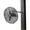 image:imageBig Ass Fans AirEye 36 Swivel Mount Fan  120V Industrial Wall Fan Variable Speed EC Motor IPX5 Rated IndoorOutdoor Fan BlackYellowMidnight Black