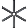 image:imageBig Ass Fans Mammoth 72 Outdoor Ceiling Fan w LED Light  Silver Finish  Smart WiFi Fan with Remote amp Voice Control  Quiet Wet Rated Patio Fan  12705 CFM  Durable Modern Design  3 Yr WarrantyBlack