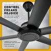 image:imageBig Ass Fans Mammoth 72 Outdoor Ceiling Fan w LED Light  Silver Finish  Smart WiFi Fan with Remote amp Voice Control  Quiet Wet Rated Patio Fan  12705 CFM  Durable Modern Design  3 Yr WarrantySilver