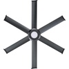 image:imageBig Ass Fans Mammoth 72 Outdoor Ceiling Fan w LED Light  Silver Finish  Smart WiFi Fan with Remote amp Voice Control  Quiet Wet Rated Patio Fan  12705 CFM  Durable Modern Design  3 Yr WarrantyBlack