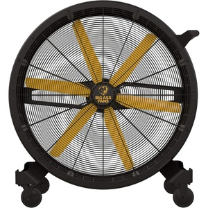 image:imageBig Ass Fans  Sidekick Directional Barrel Fan  4 Ft Diameter  6 Blade Design with Variable Speed Control  Indoor amp Covered Outdoor Ready  Quiet Performance  BlackYellow