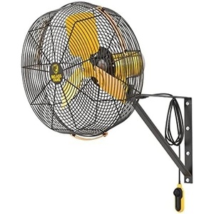 image:imageBig Ass Fans AirEye 20 Wall Mount Fan  240V Industrial Wall Fan Variable Speed EC Motor IPX5 Rated Commercial amp Outdoor Cooling BlackYellow