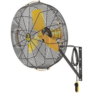 image:imageBig Ass Fans AirEye 30 Wall Mount Fan  120V Industrial Wall Fan Variable Speed EC Motor IPX5 Rated Commercial amp Outdoor Cooling BlackYellowBlackYellow