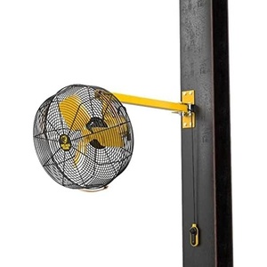 image:imageBig Ass Fans AirEye 36 Swivel Mount Fan  120V Industrial Wall Fan Variable Speed EC Motor IPX5 Rated IndoorOutdoor Fan BlackYellowBlackYellow