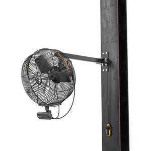 image:imageBig Ass Fans AirEye 36 Swivel Mount Fan  120V Industrial Wall Fan Variable Speed EC Motor IPX5 Rated IndoorOutdoor Fan BlackYellowMidnight Black