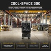 image:imageBig Ass Fans  CoolSpace 300  Portable Evaporative Swamp Cooler 18 Inch Diameter Fan Indoor Outdoor Use Continuous or Fillable 16 Gallon Capacity Variable Speed  Cooling for Workshops Garages
