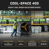image:imageBig Ass Fans  CoolSpace 350  Portable Evaporative Swamp Cooler Indoor and Outdoor Use 16 Gallon Capacity Variable Speed for Ultimate Cooling in Workshops and GaragesCoolSpace 400