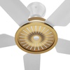 image:imageBig Ass Fans  Speakeasy 60 Indoor Ceiling Fan Universal Mount with 5 Downrod Hybrid Resin Airfoils and Brass Metal Housing Matte WhiteMatte White