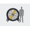 image:imageBig Ass Fans Bandit 42Inch Portable Barrel Fan 11044 CFM Industrial Floor Fan Variable Speed EC Motor IP55 Rated OSHACompliant Steel Cage 110120VAC