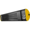 image:imageBig Ass Fans Obsidian  Lowlight Infrared Electric Heater Black and Yellow Indoor or Outdoor Spaces Patios Restaurants Hardwired Wall Mount