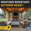 image:imageBig Ass Fans Obsidian  Lowlight Infrared Electric Heater Black and Yellow Indoor or Outdoor Spaces Patios Restaurants Hardwired Wall Mount