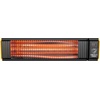 image:imageBig Ass Fans Obsidian  Lowlight Infrared Electric Heater Black and Yellow Indoor or Outdoor Spaces Patios Restaurants Hardwired Wall Mount