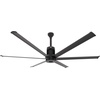 image:imageBig Ass Fans i6 72 Smart Outdoor Ceiling Fan SenseMe Technology High Airflow Modern Ceiling Fan WiFi App Control Brushed AluminumBlack