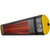 image:imageBig Ass Fans Obsidian  Lowlight Infrared Electric Heater Black and Yellow Indoor or Outdoor Spaces Patios Restaurants Hardwired Wall Mount