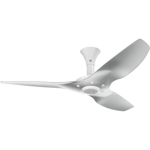 image:imageBig Ass Fans Haiku 52 Diameter Smart Indoor Ceiling Fan Low Profile Mount Driftwood AluminumWhite HardwareBrushed Aluminum  White Hardware
