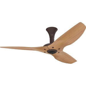 image:imageBig Ass Fans Haiku 52 Diameter Smart Indoor Ceiling Fan Low Profile Mount Driftwood AluminumWhite HardwareCaramel Bamboo  Bronze Hardware