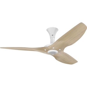 image:imageBig Ass Fans Haiku 52 Diameter Smart Indoor Ceiling Fan Low Profile Mount Driftwood AluminumWhite HardwareNatural Bamboo  White Hardware