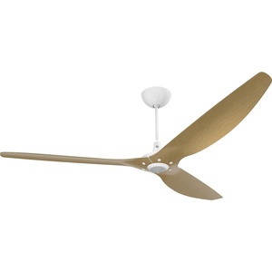image:imageBig Ass Fans Haiku 84 Smart Damp Rated Outdoor Ceiling Fan with Universal Mount White Hardware Driftwood Airfoils 12 Extension TubeCaramel Aluminum  White Hardware