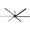 image:imageBig Ass Fans ESeries 7 ft Industrial 6 Blade Ceiling Fan Gearless Direct Drive Motor High Volume Low Speed Wired Wall Controller 110125V1ph  SilverYellowStealth Black