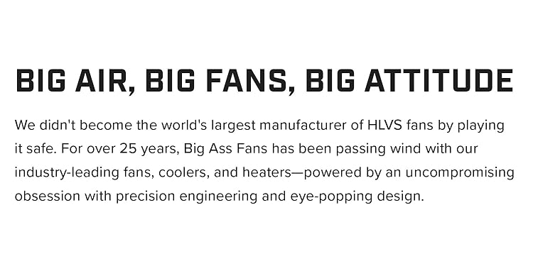 Shop Authentic Big Ass Fans | Upgrade Your Space Airflow Today, Powerful Airflow,Smart Cooling Starts Here